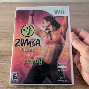 Nintendo Wii Zumba Fitness game with booklet, not including Belt, Tested